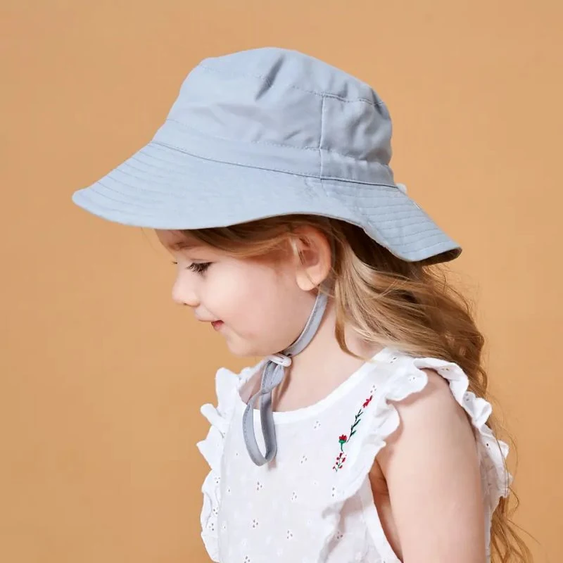 Top Quality Breathable Quick Dry Children′s Basin Hat Sun Protection Lovely Beach Sunshade Bucket Hat