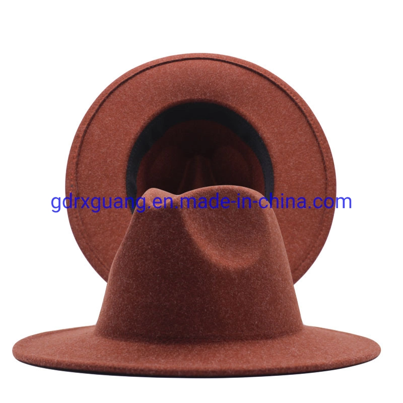 Wholesale Quality Custom Logo Mens Women Wool Felt Fedora Hats