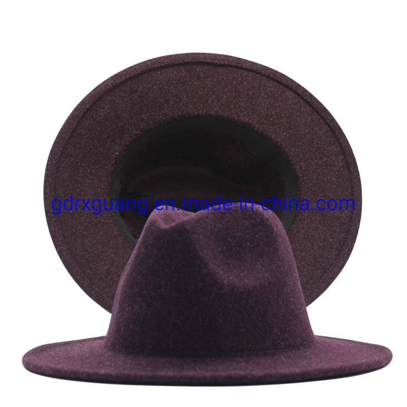 Wholesale Quality Custom Logo Mens Women Wool Felt Fedora Hats